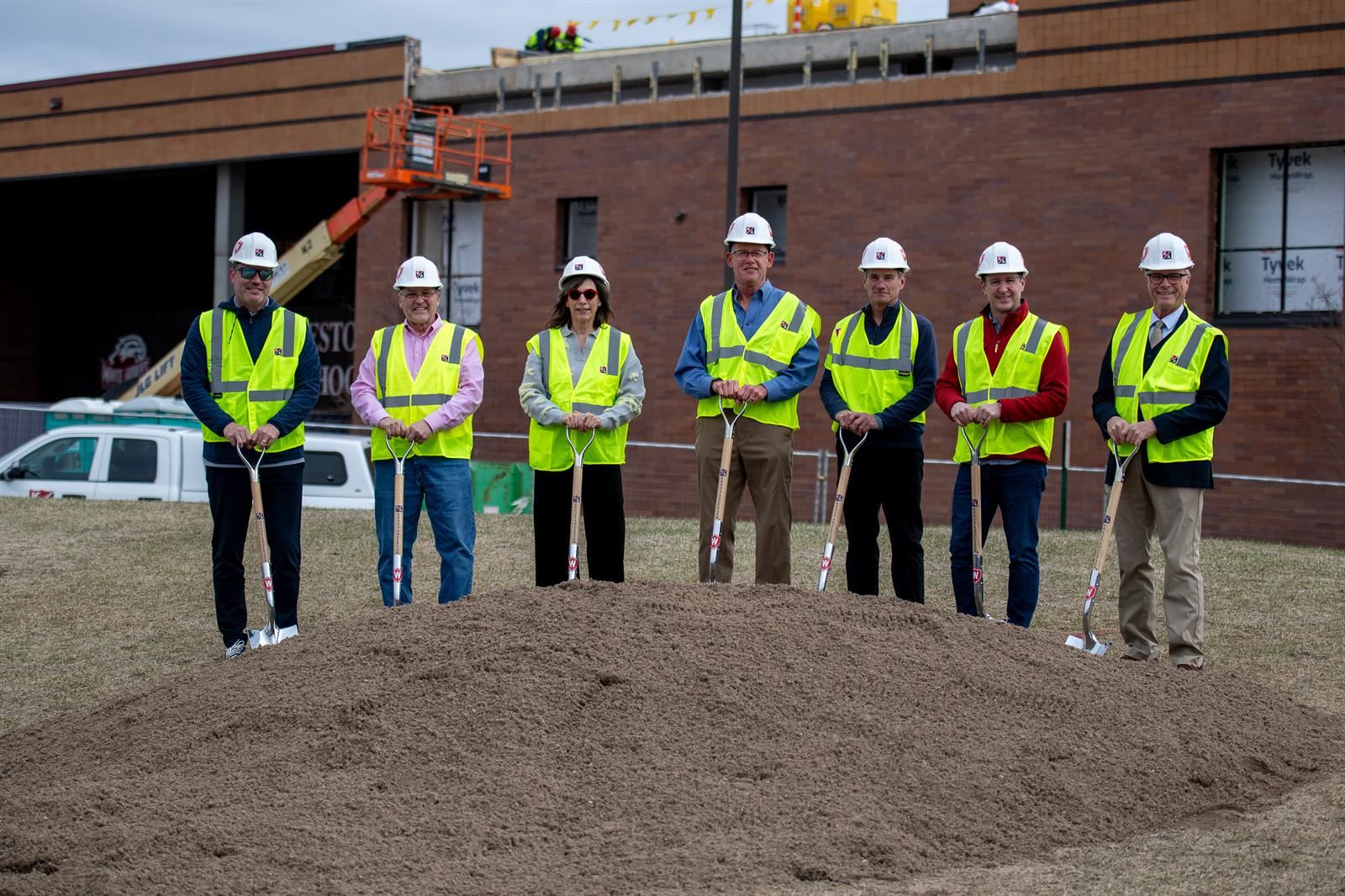 Westonka School Board at groundbreaking