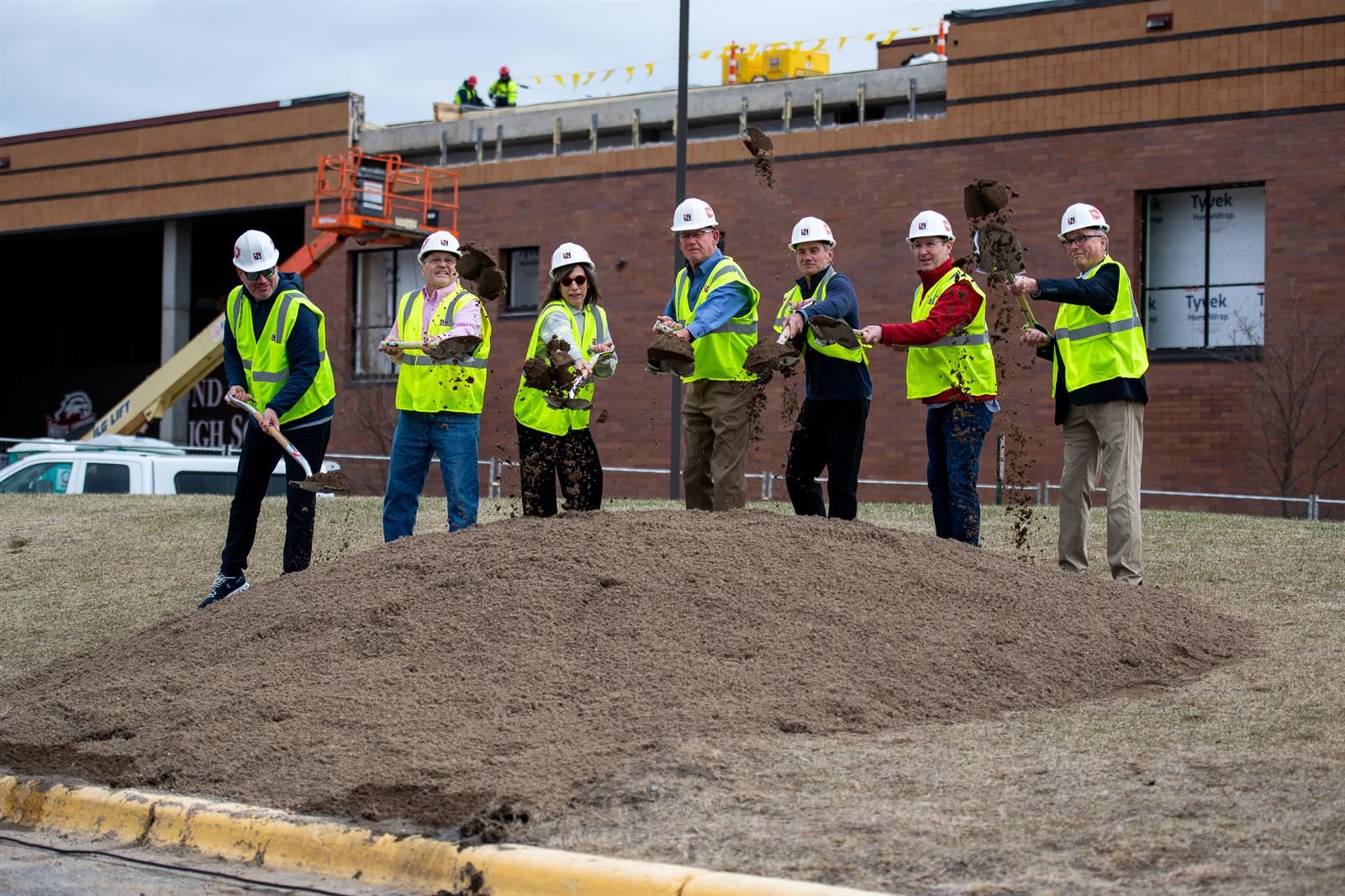 Westonka School Board at groundbreaking