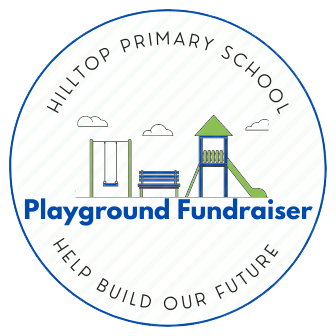 Hilltop playground fundraiser logo