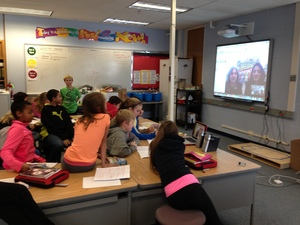 Grade 5 Shark Tank Skype call 