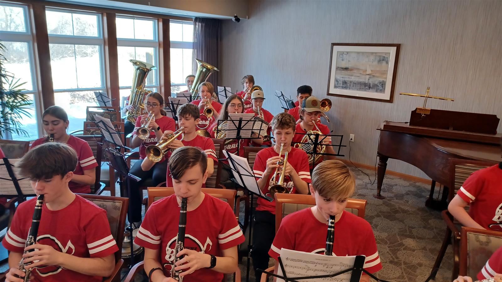  MWHS Symphonic Band Spreads Joy with Local Performances
