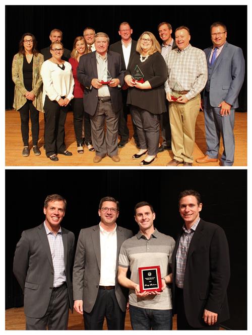 collage of Ann Bremer White Hawks Award winners and Westonka Teacher of the Year