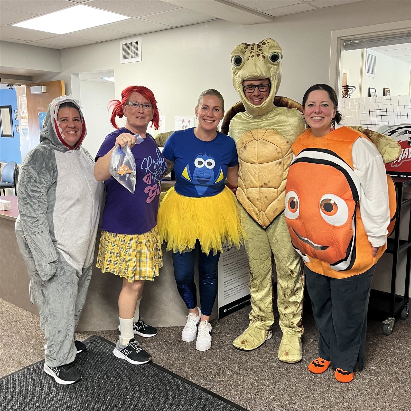  Shirley Hills staff in costumes